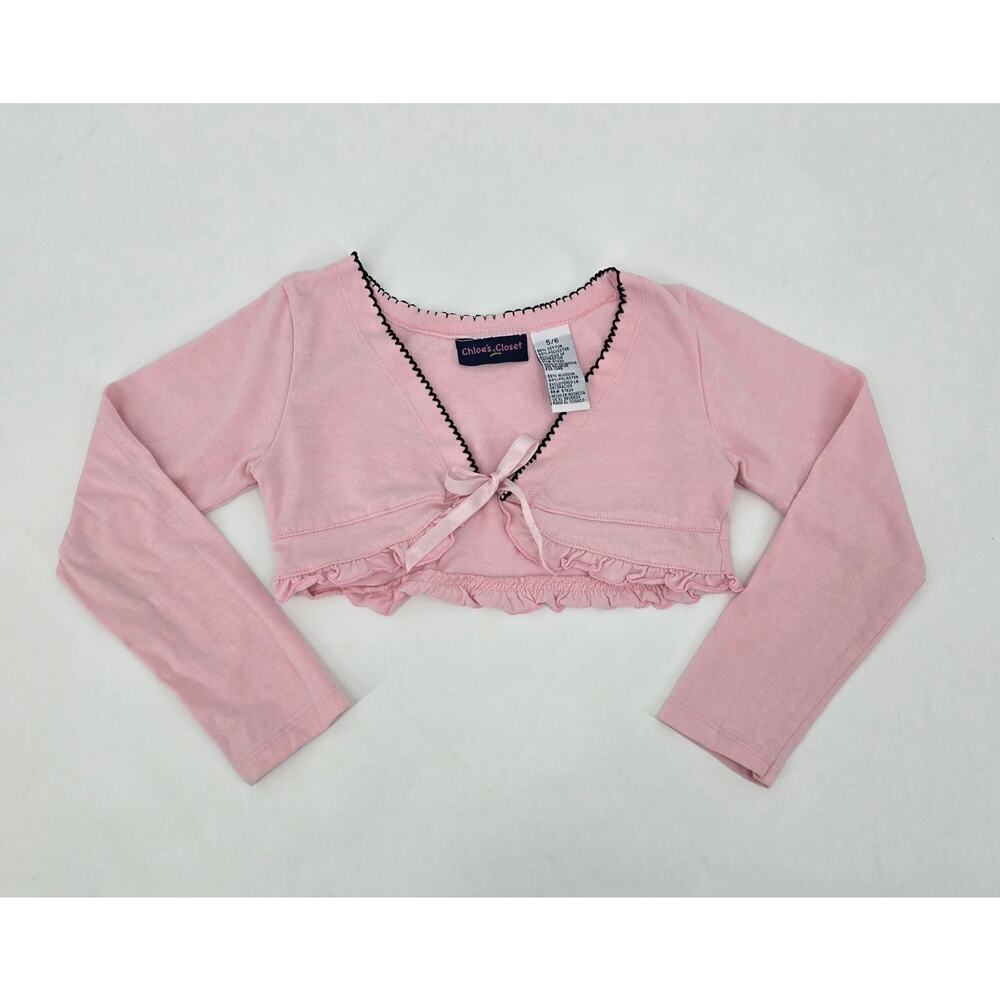 Y2K Chloe’s Closet‎ Pink Balletcore Cropped Shrug (Girls 5/6)